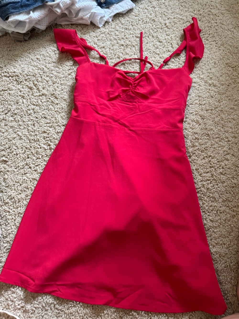 Princess Polly Hot Pink Dress with Label Detail
